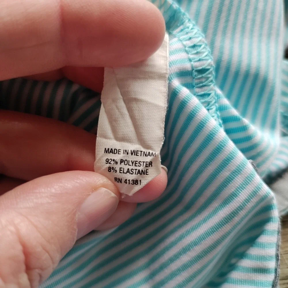 RLX Ralph Lauren Mens XL Blue White Striped Performance Golf Polo OC&CC 1926
